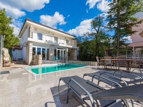 Außenansicht mit Pool