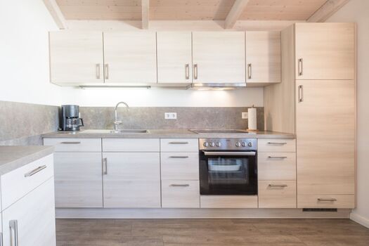 Hallig Hooge - Praktisch ausgestattete Küche mit allem was das Herz begehrt 