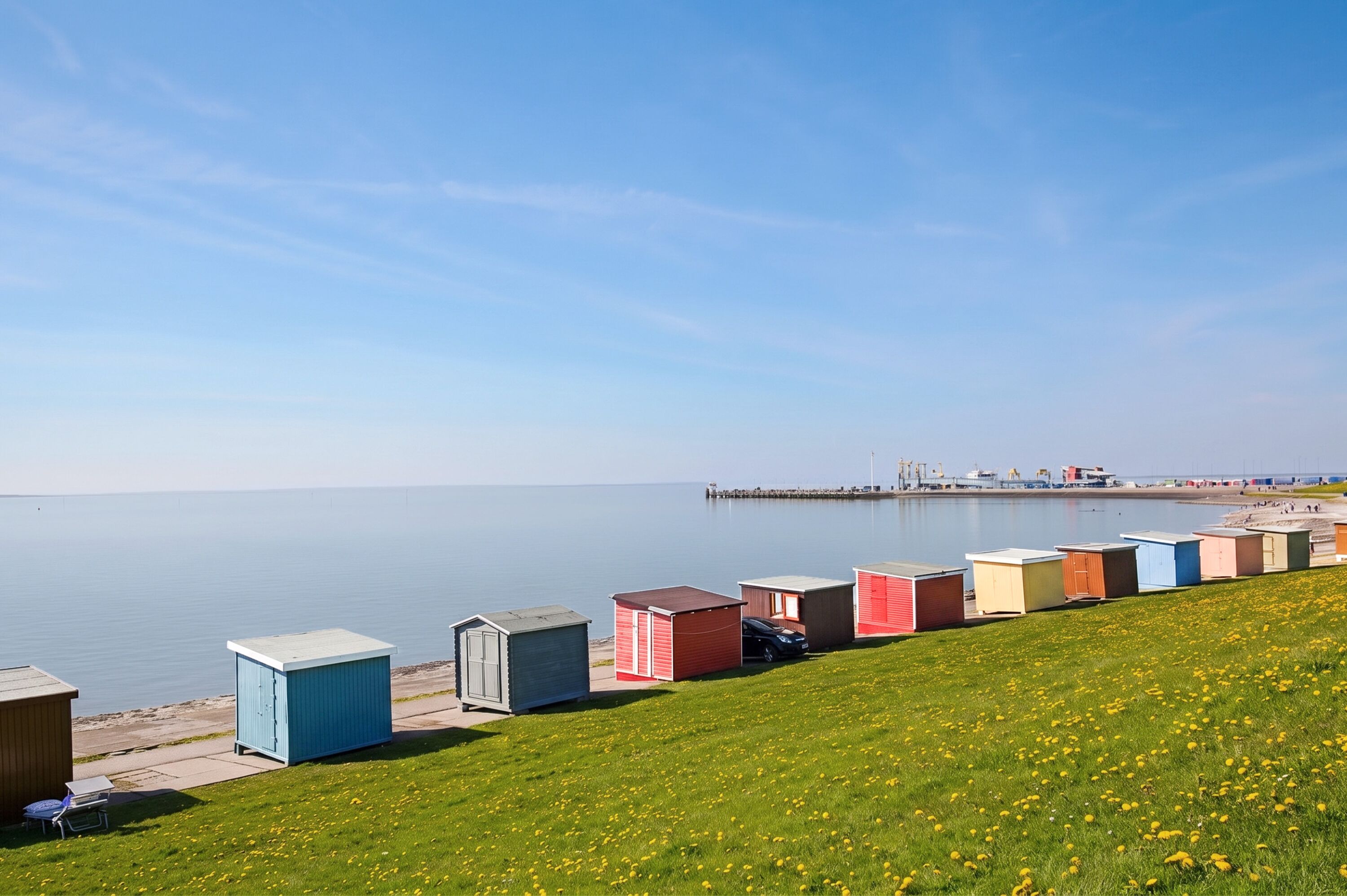 Die bekannten Badebuden von Dagebüll