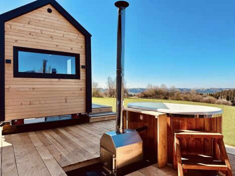 AUSZEIT im TinyHouse  mitten im Allgäu - inkl. privater Sau ...