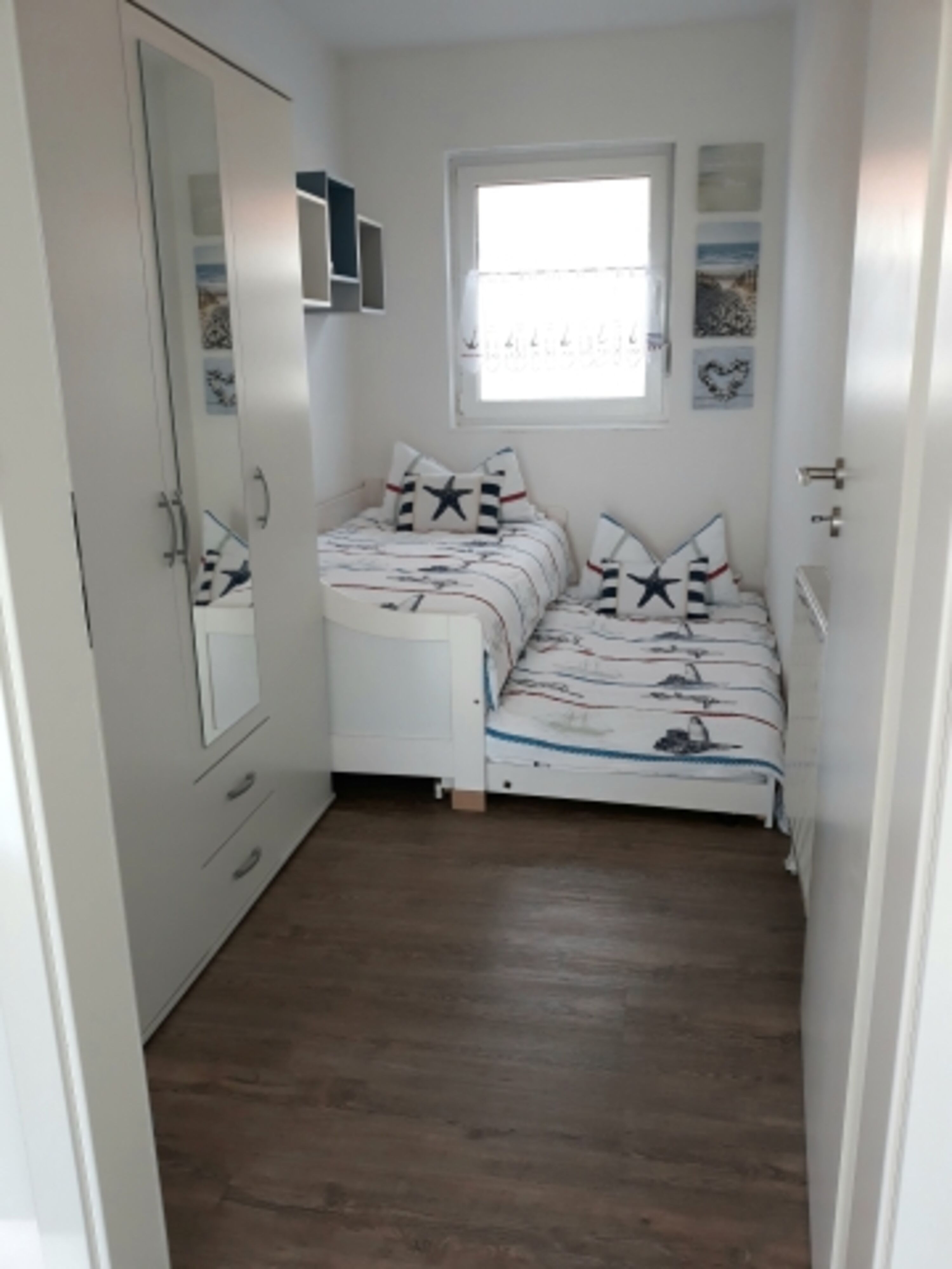 ausgezogenes Bett