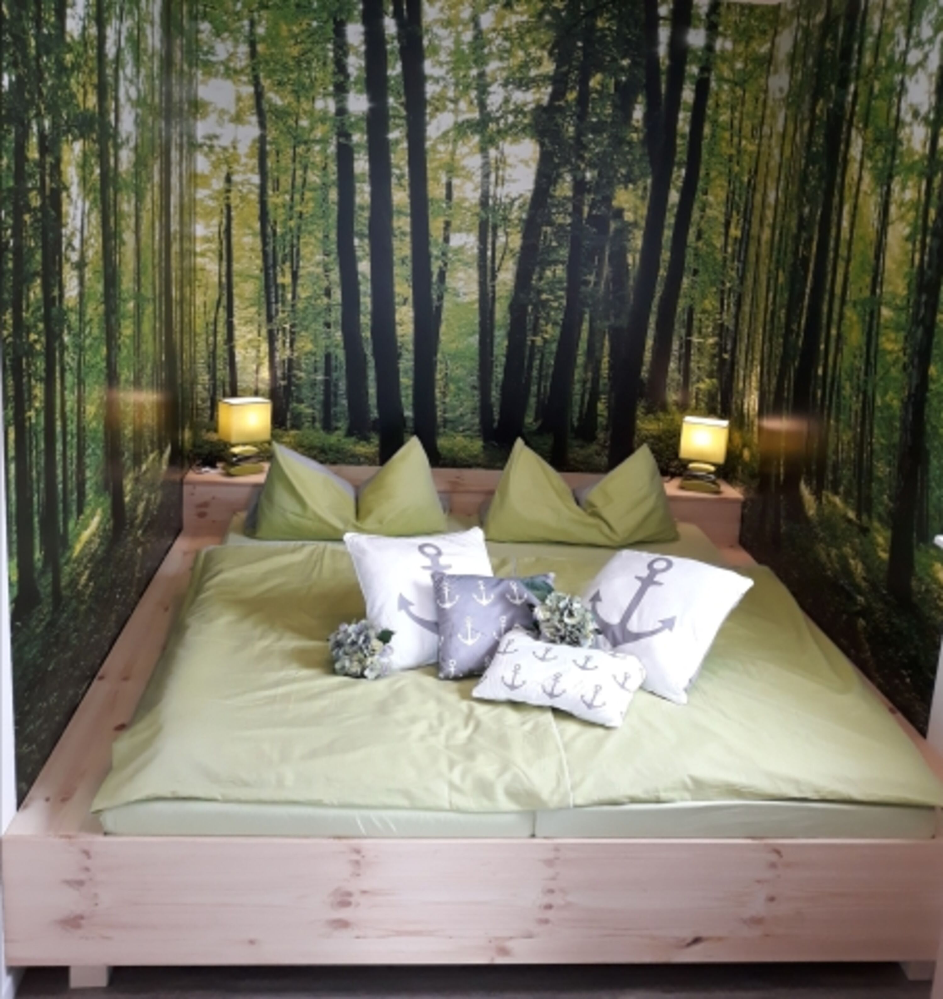 gemütliches Doppelbett