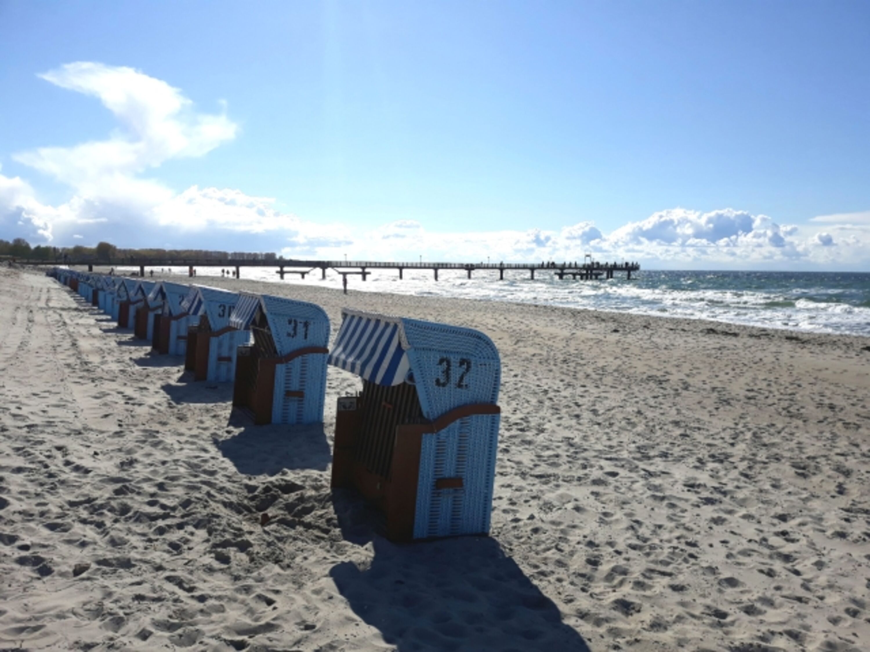 Sandstrand von Rerik mit Seebrücke 