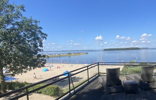 zusätzliche Dachterrasse mit 5-Sterne Meerblick, Blick auf den Strand und Hafen