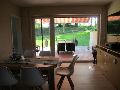 Blick aus dem Wohnzimmer