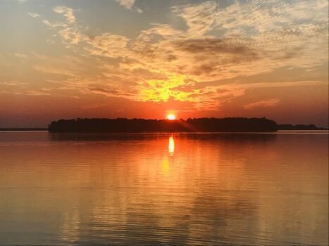 Sonnenuntergang Insel
