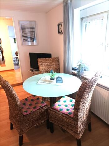 Essbereich im Wohnzimmer