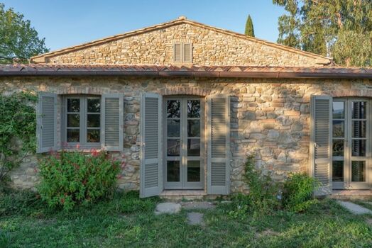 Casa Toti liegt in einer typisch toskanischen Landschaft