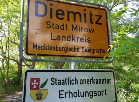 Staatlich anerkannter Erholungsort Diemitz