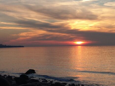 Sonnenuntergang an der Ostsee