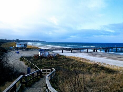 Blick vom Schmiedeberg auf Ostsee