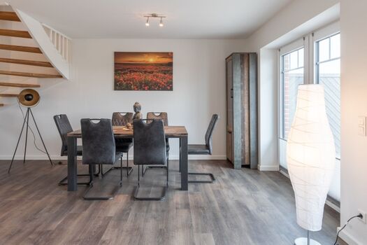 Essbereich im Wohnzimmer