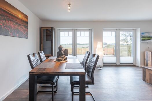 Essbereich im Wohnzimmer