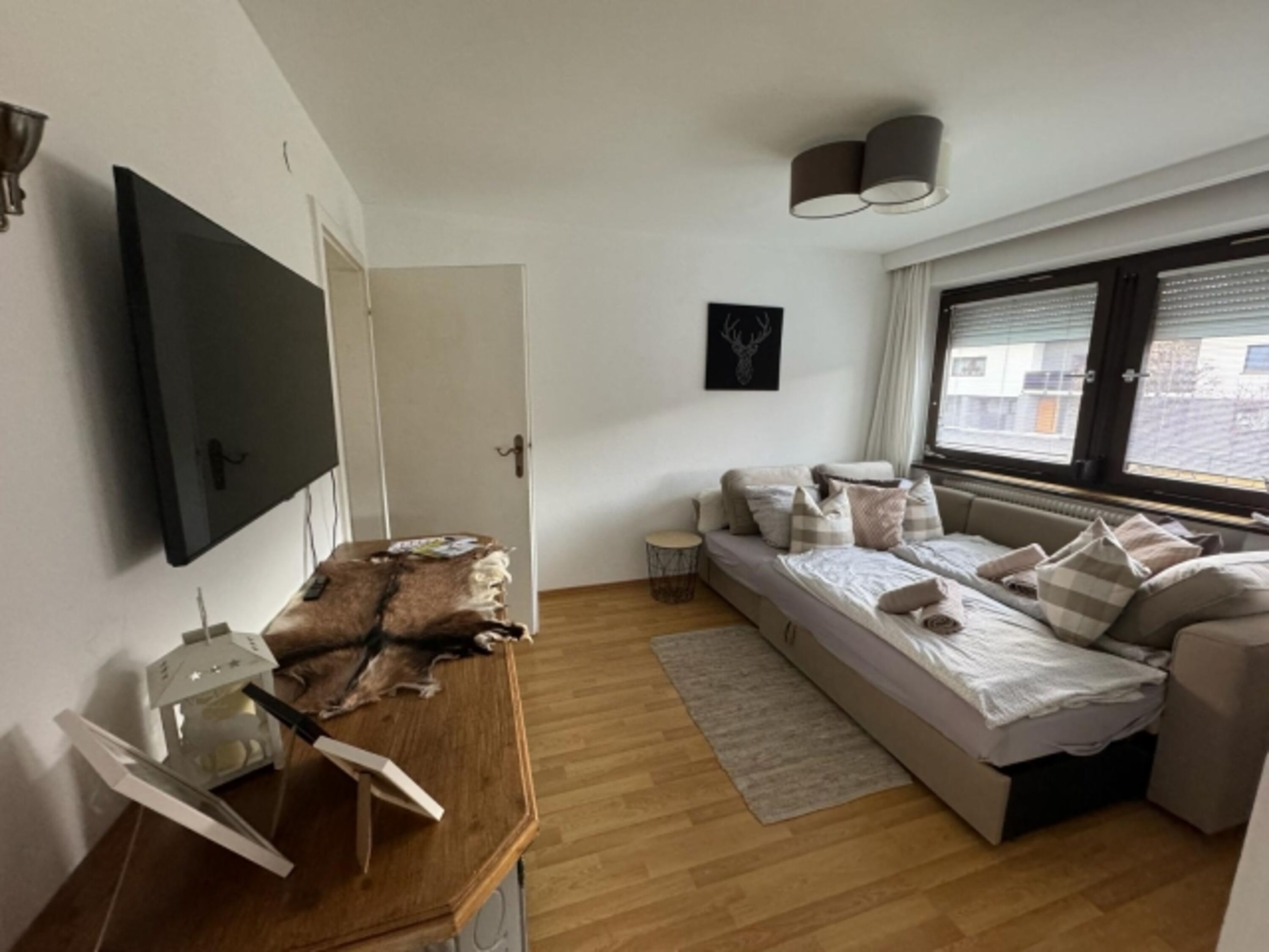 Sofabett ausgezogen 