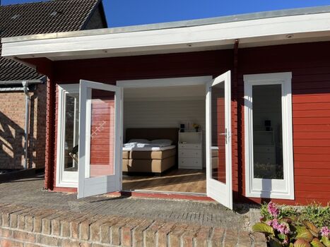 Unsere idyllische Blockhütte