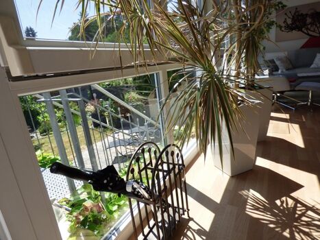 Wintergarten mit Blick zum Garten 