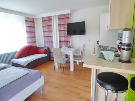 Blick zum Aufenthaltsbereich