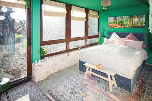 Schlafzimmer im Untergeschoss.