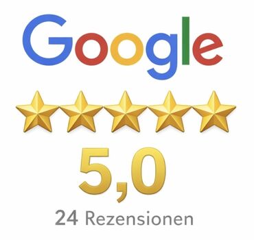 Von Gästen mit 5,0 Sternen bei Google bewertet.