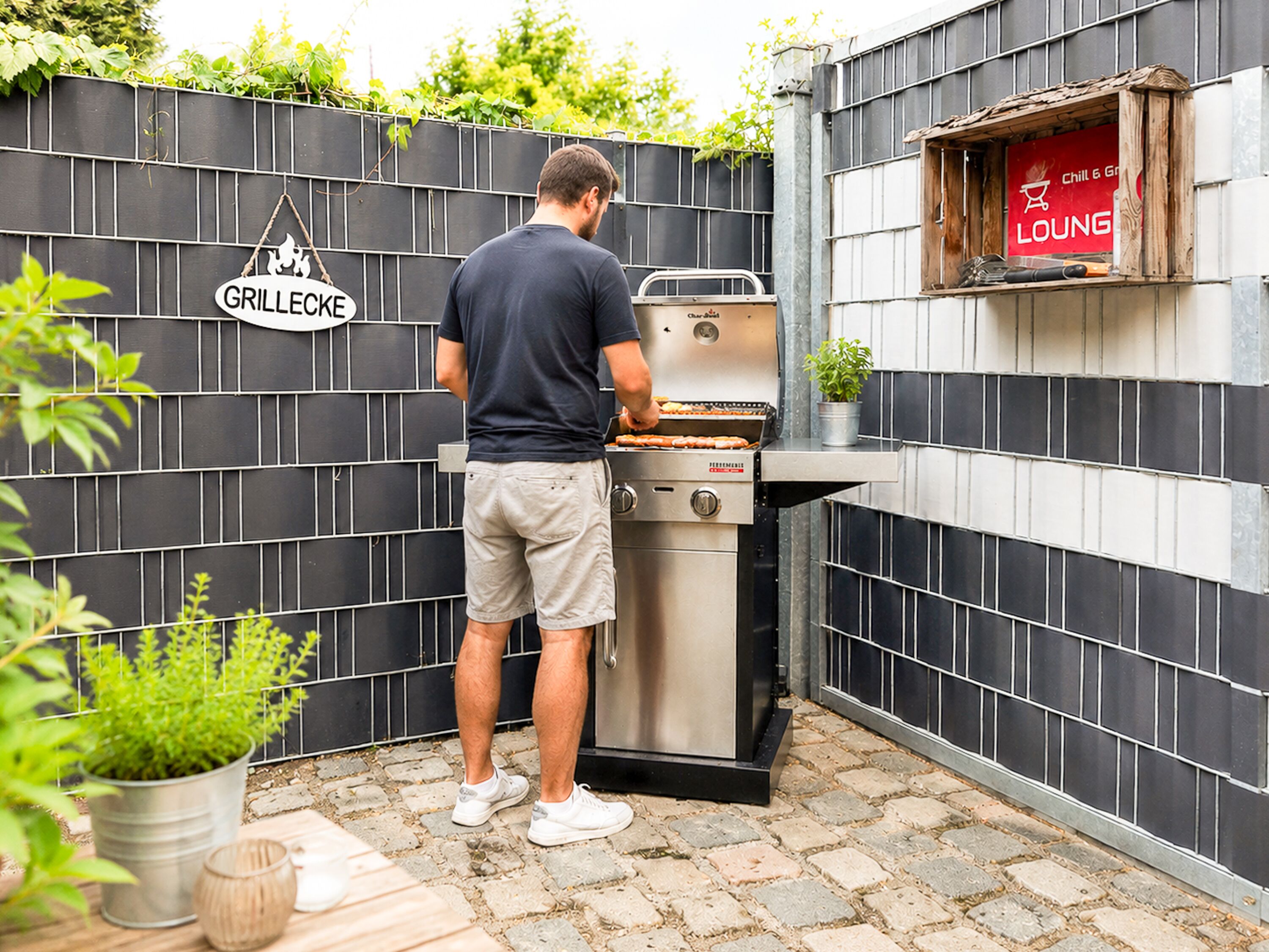 Ein Gasgrill steht für unsere Gäste zur Verfügung.
