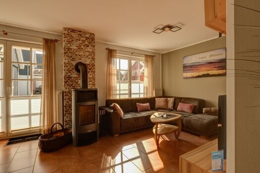 Wohnbereich mit Kaminofen