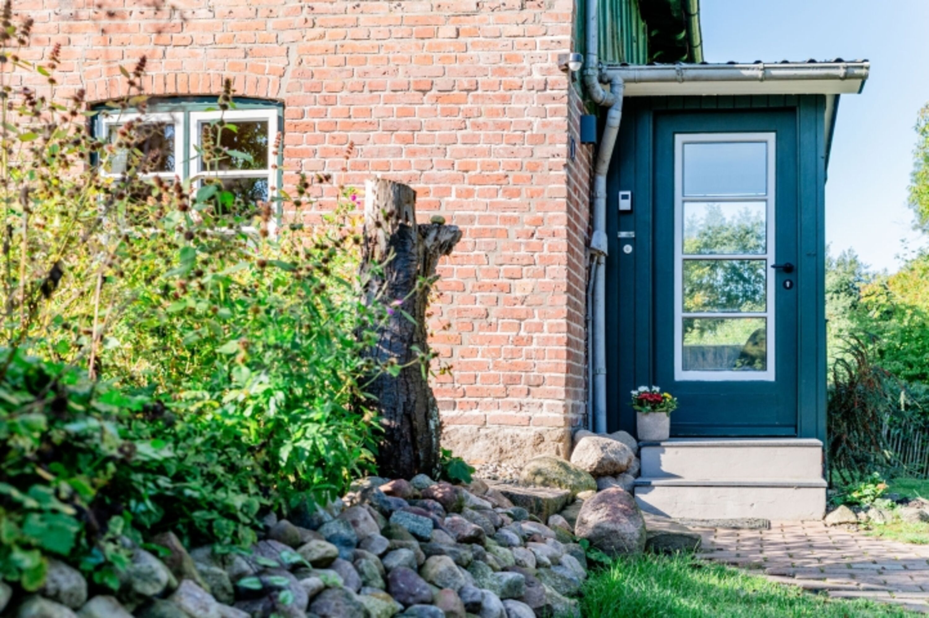 Eingang zur Ferienwohnung Hanna im Nebengebäude