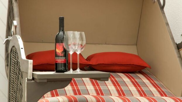 Strandkorb im Garten