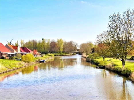 Siel mit Blick zu den Häusern