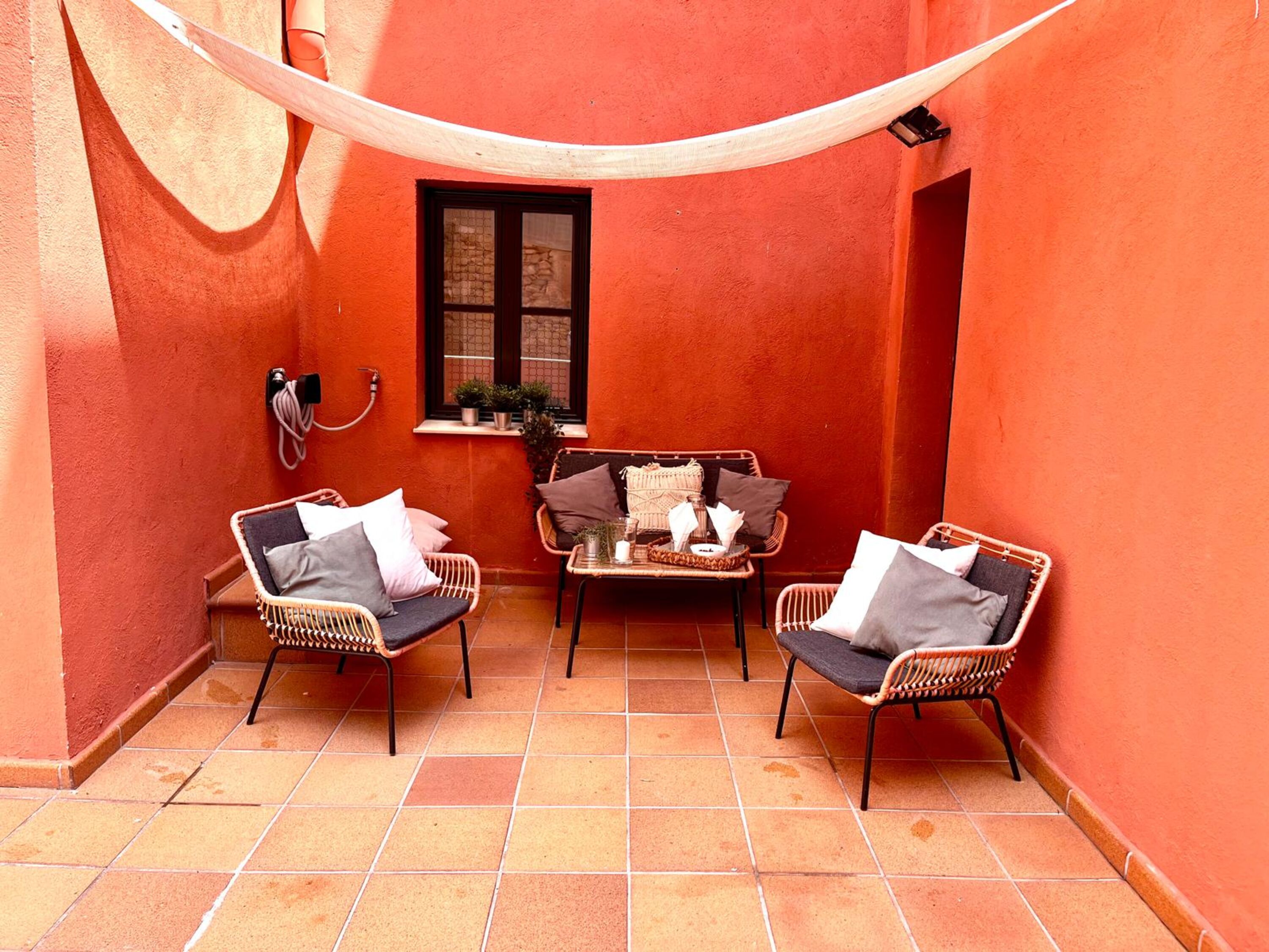 Große private Terrasse