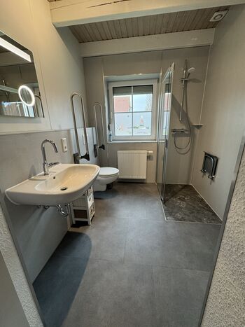 stufenloses Bad im Erdgeschoss