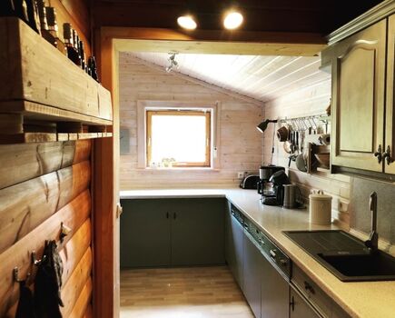 Blick in die große Küche