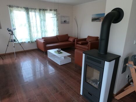 Wohnbereich mit Kaminofen