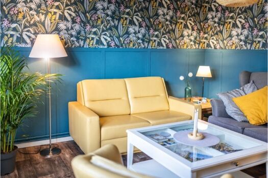 Wohnzimmer mit Schlafcouch