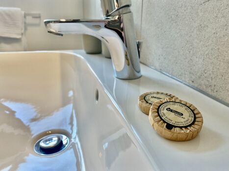 Inklusive Seife und Shampoo