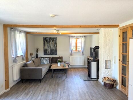 Wohnbereich mit Kaminofen