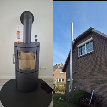 2025 wurde der Ofen in das Haus eingebaut