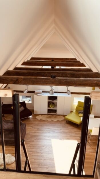 Blick vom Spitzboden