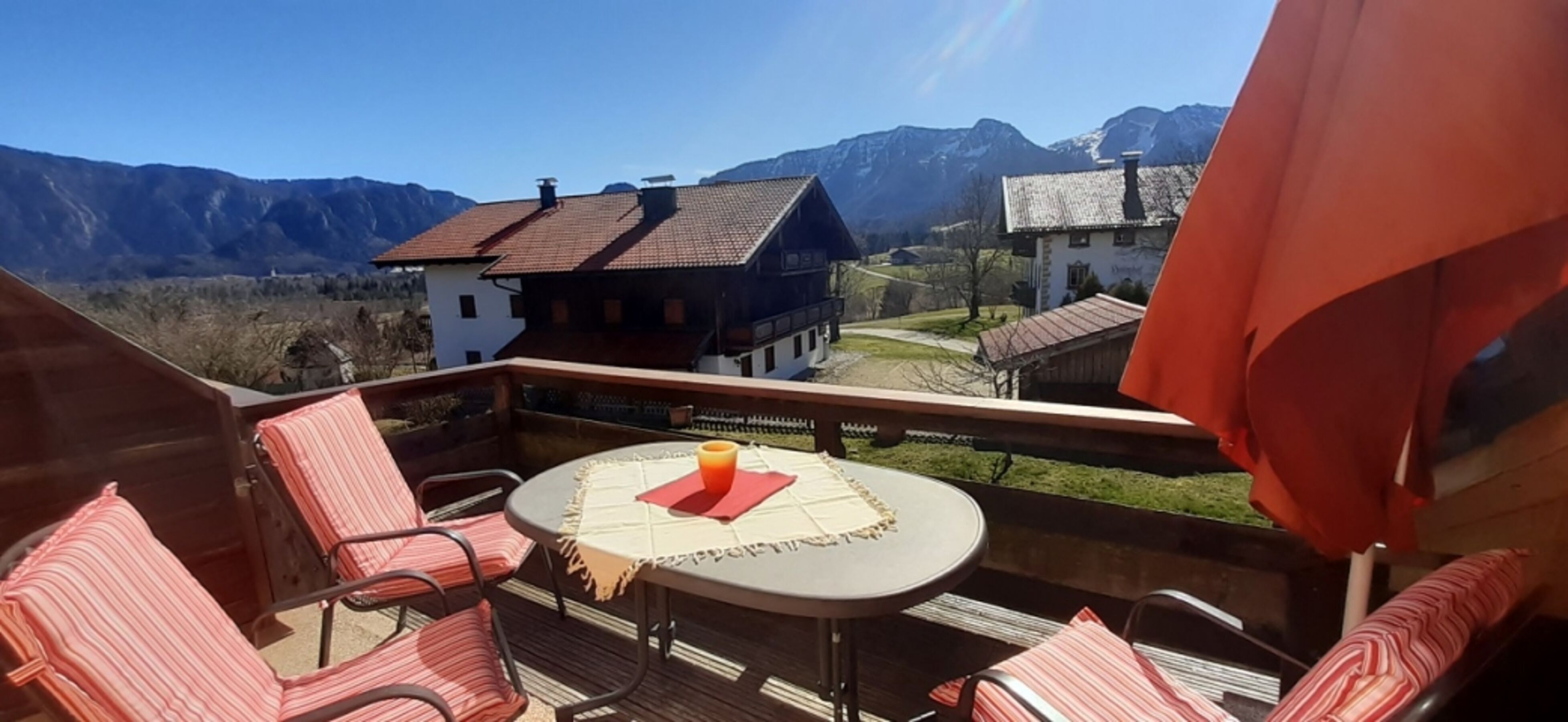 Ausblick vom Balkon