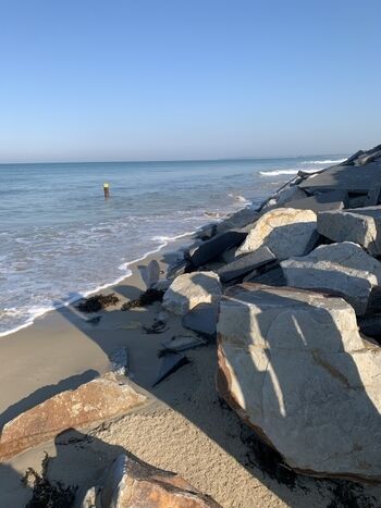 Während der Grandes marées kommt das Meer ganz nah