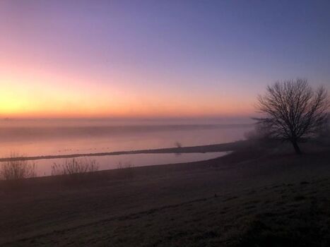 Sonnenaufgang an der IJssel