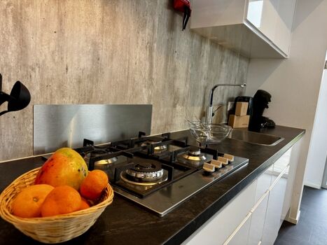 Die Küche ist komplett ausgestattet