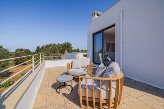 Eine der oberen Terrassen