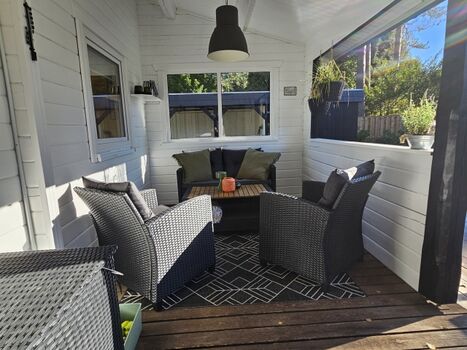 Überdachte Terrasse