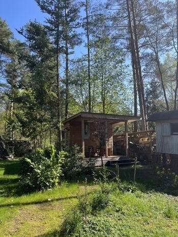 Saunahaus mit Terrasse