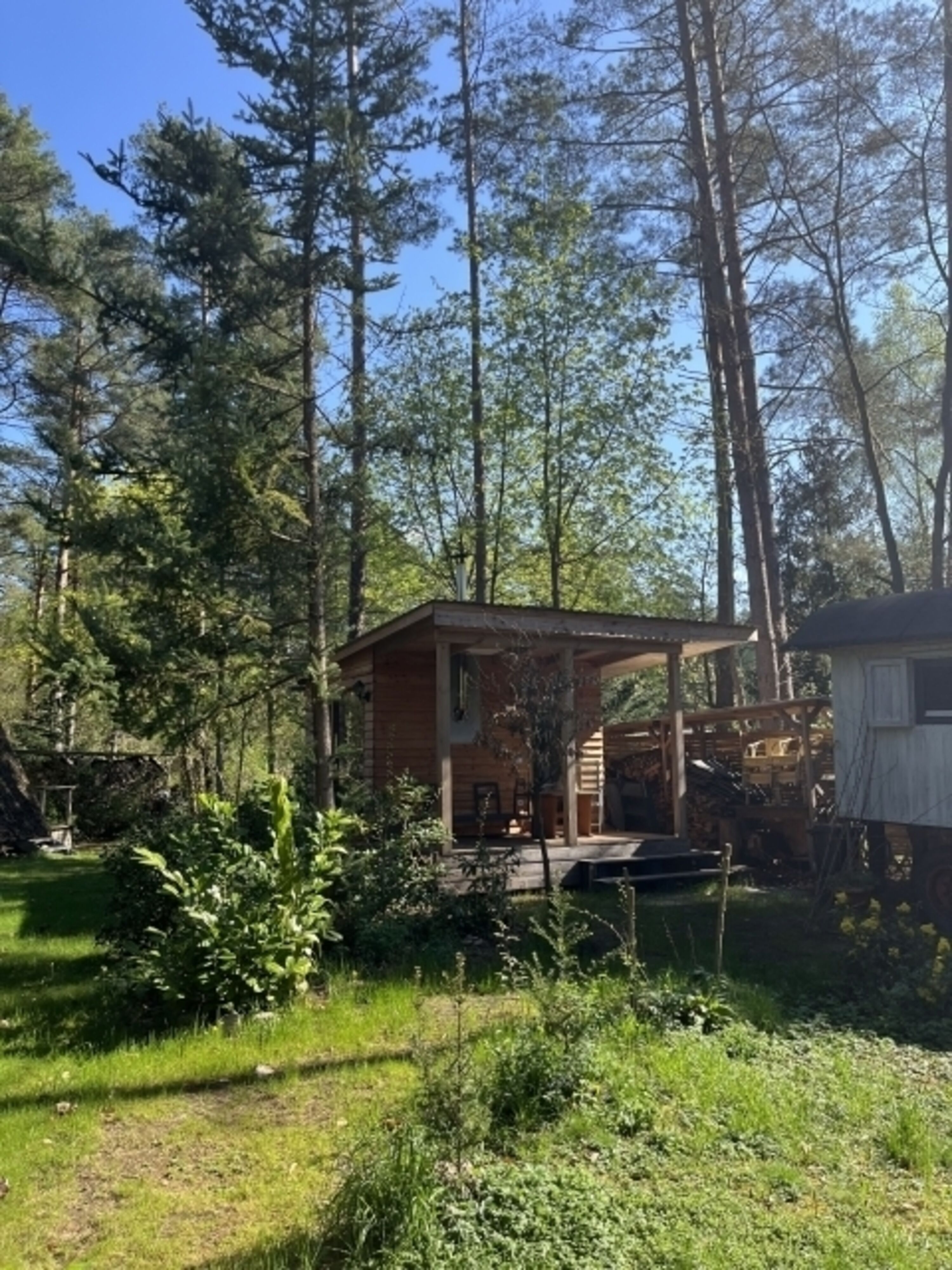 Saunahaus mit Terrasse