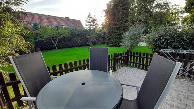 eingezäunte Terrasse