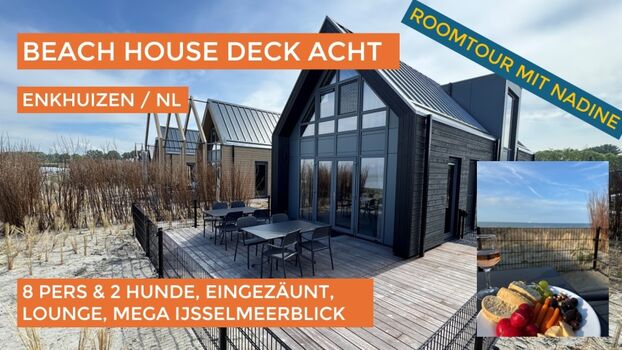 Erste Reihe am Wasser - mit Zaun - BeachHouse 'Deck Acht'