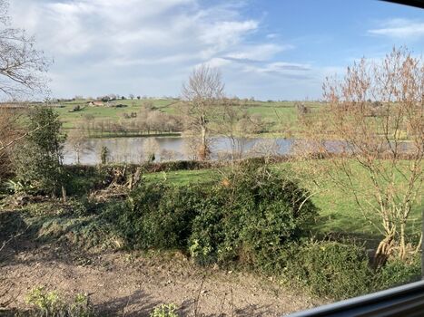Blick aus dem Schlafzimmerfenster