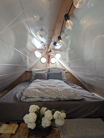 Schlafboden im Tinyhaus
