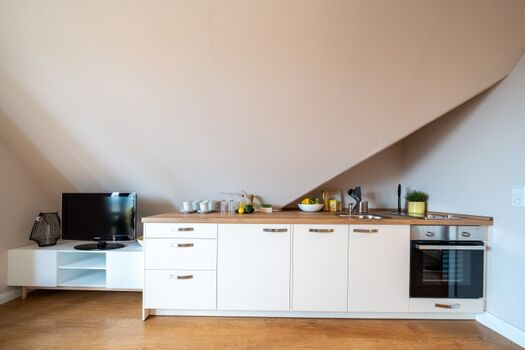 vollständig ausgestattete Küche